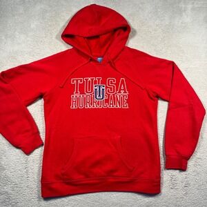 Champion‎ Tulsa Hurricane Hoodie Sweatshirt Pullover NCAA Red Women's Large